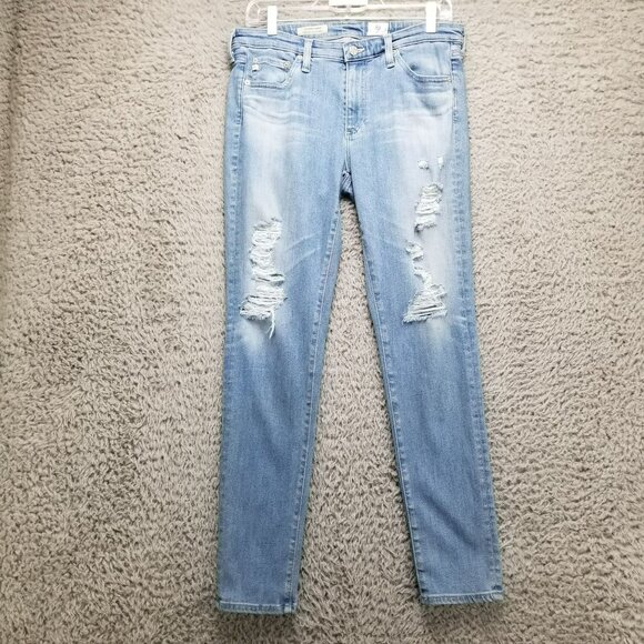 AG Adriano Goldschmied Jeans Womens 29 Blue The Middi Ankle Legging *Read* - Picture 1 of 16